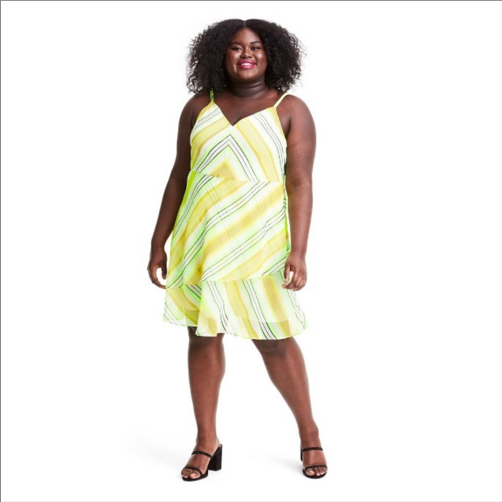 Christopher john Rogers target neon stripe dress